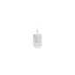 CHARM crystal L pendant, silver-plated