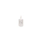 CHARM crystal N pendant, silver-plated