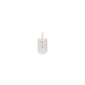 CHARM crystal T pendant, silver-plated