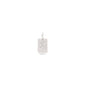 CHARM crystal X pendant, silver-plated