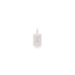 CHARM crystal Z pendant, silver-plated
