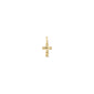 CHARM recycled cross pendant gold-plated