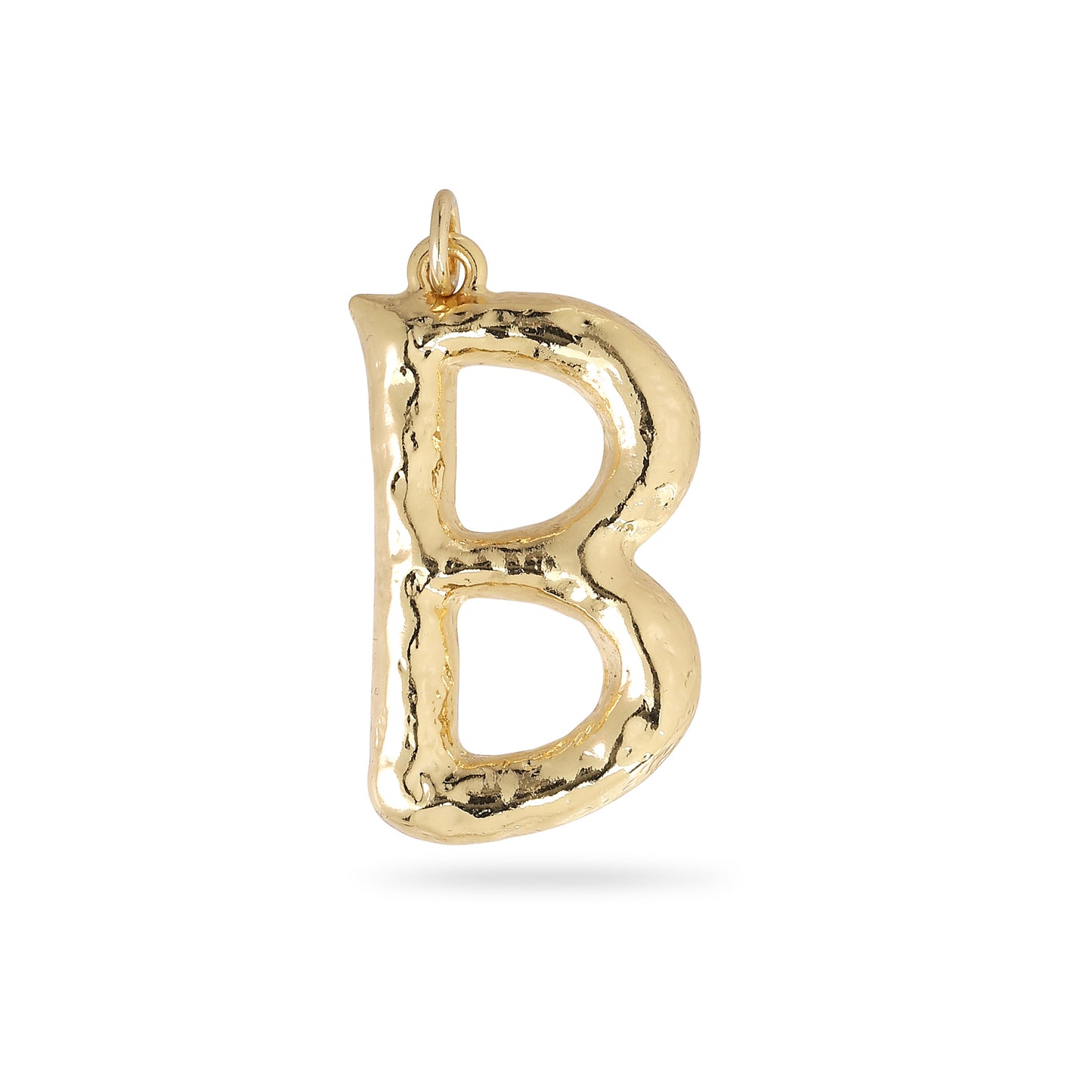 CHARM big B pendant, gold-plated