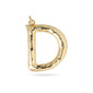 CHARM big D pendant, gold-plated