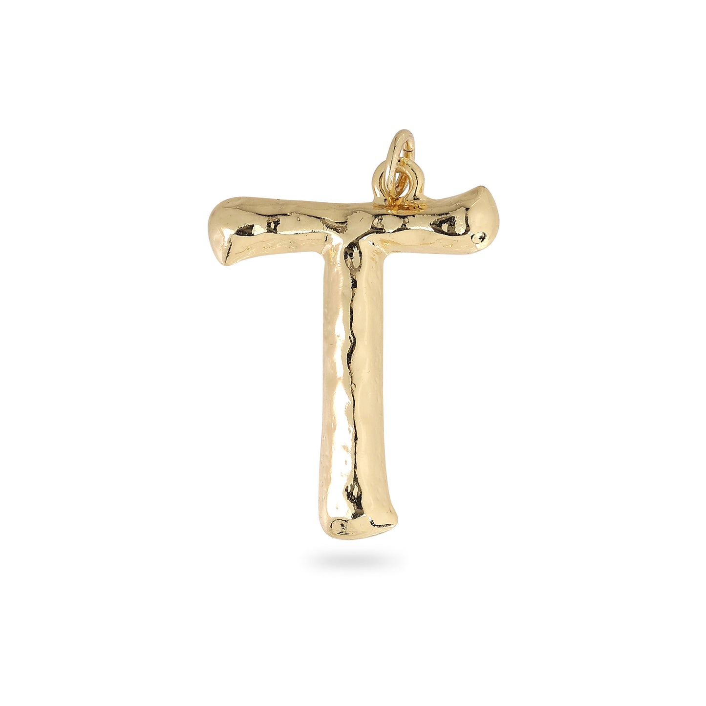 CHARM big T pendant, gold-plated