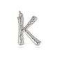 CHARM big K pendant, silver-plated