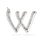 CHARM big W pendant, silver-plated