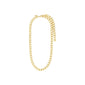 CHARM recycled curb necklace gold-plated