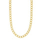 Gold-plated CHARM curb necklace with an edgy design, ideal for adding charms. Adjustable length for versatile styling. Made from 99% recycled materials.