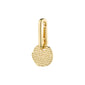 Gold-plated CHARM coin pendant, ideal for personal styling. Adds a unique touch when paired with chains or cords, made from 99% recycled material.