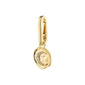Gold-plated CHARM moon pendant with diamond accents, perfect for adding a personal touch to your jewelry collection, made from 98% recycled materials.