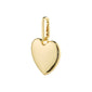 CHARM recycled maxi heart pendant, gold-plated