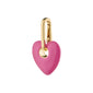 CHARM recycled heart pendant, pink/gold-plated