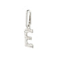 CHARM recycled pendant E, silver-plated