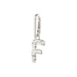 CHARM recycled pendant F, silver-plated