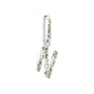 Silver-plated CHARM pendant N, beautifully crafted by Pilgrim, ideal for personalized styling with a chunky chain or leather cord. Made from 99% recycled materials.