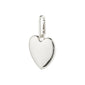 CHARM recycled maxi heart pendant, silver-plated