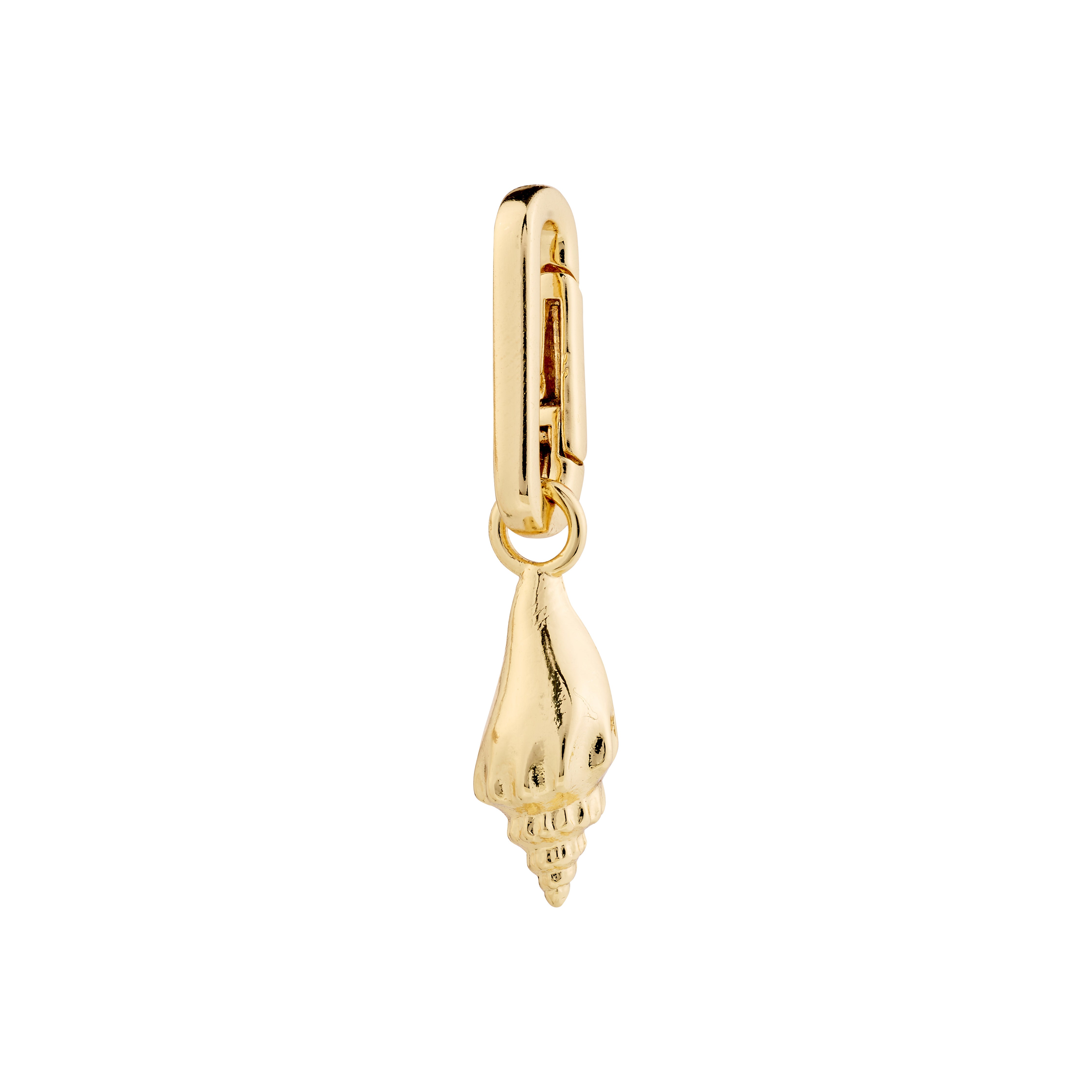 Gold-plated conch pendant by Pilgrim, perfect for adding a personal seaside touch to your style. Crafted from recycled materials for an eco-friendly choice.