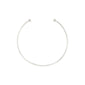 CHARM choker silver-plated, minimalist open-ended design with spherical end beads, ideal for adding charms, crafted from 99% recycled materials, reflecting Pilgrim's eco-friendly ethos.