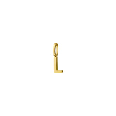 L pendant, gold-plated