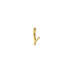 Y pendant, gold-plated
