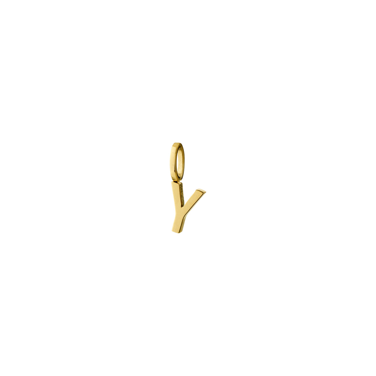 Y pendant, gold-plated