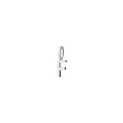 F pendant, silver-plated