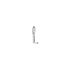 L pendant, silver-plated