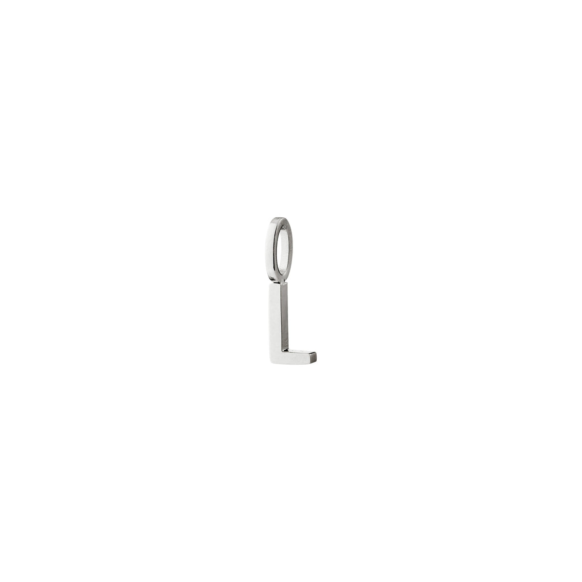 L pendant, silver-plated