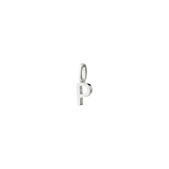 P pendant, silver-plated