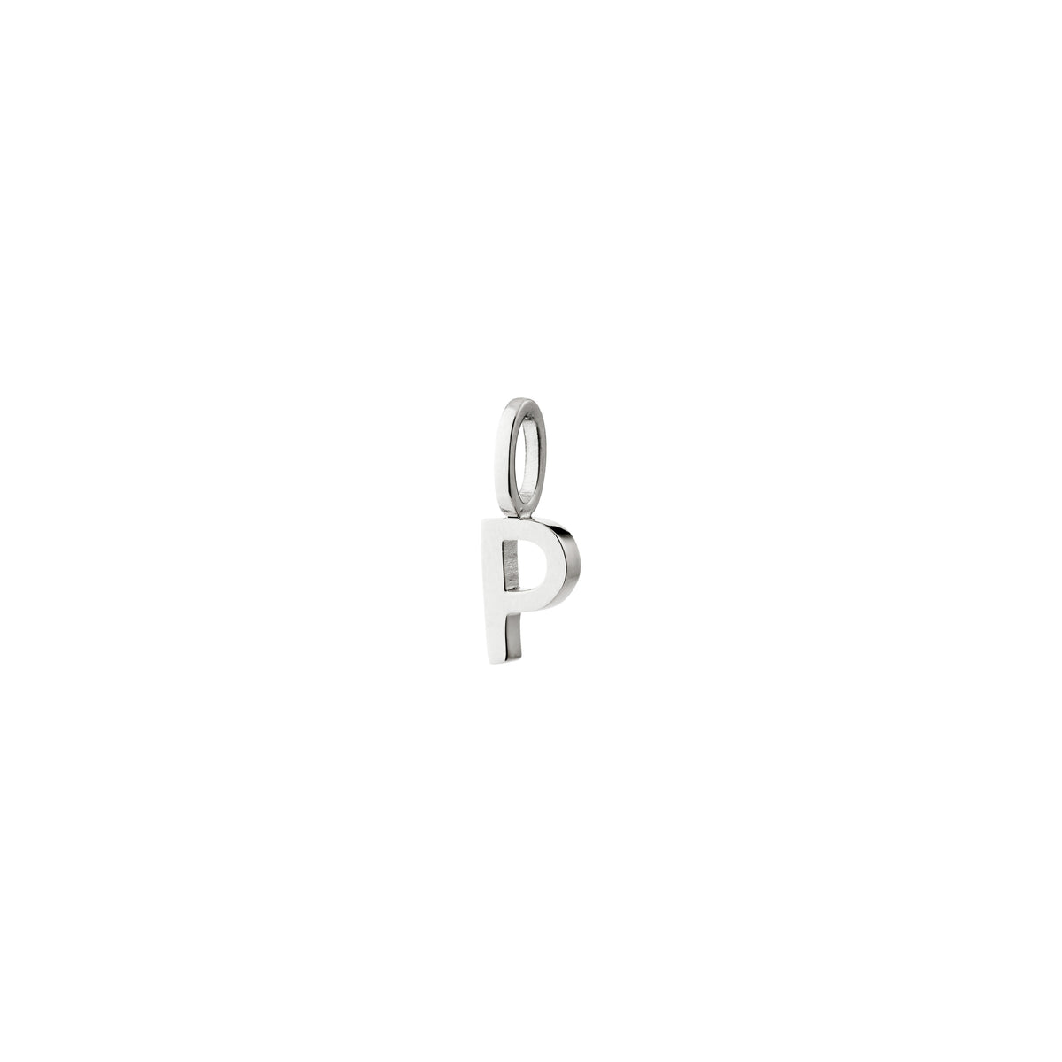 P pendant, silver-plated