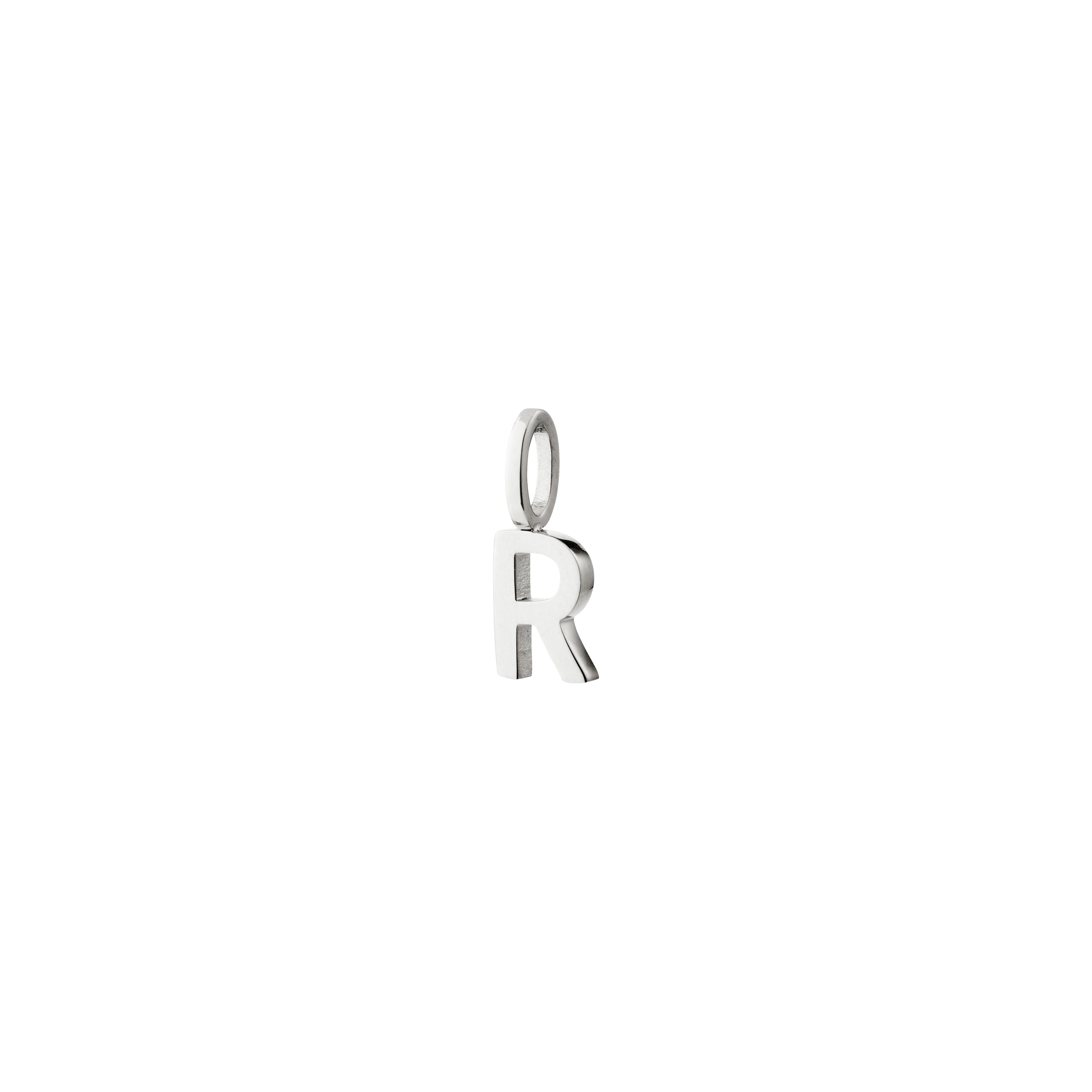 R Anhänger, versilbert