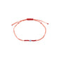 DECEMBER birthstone bracelet: Red string with adjustable knot, featuring a small Blue Aventurine bead, symbolizing confidence and strength, for a subtle, empowering boho style.