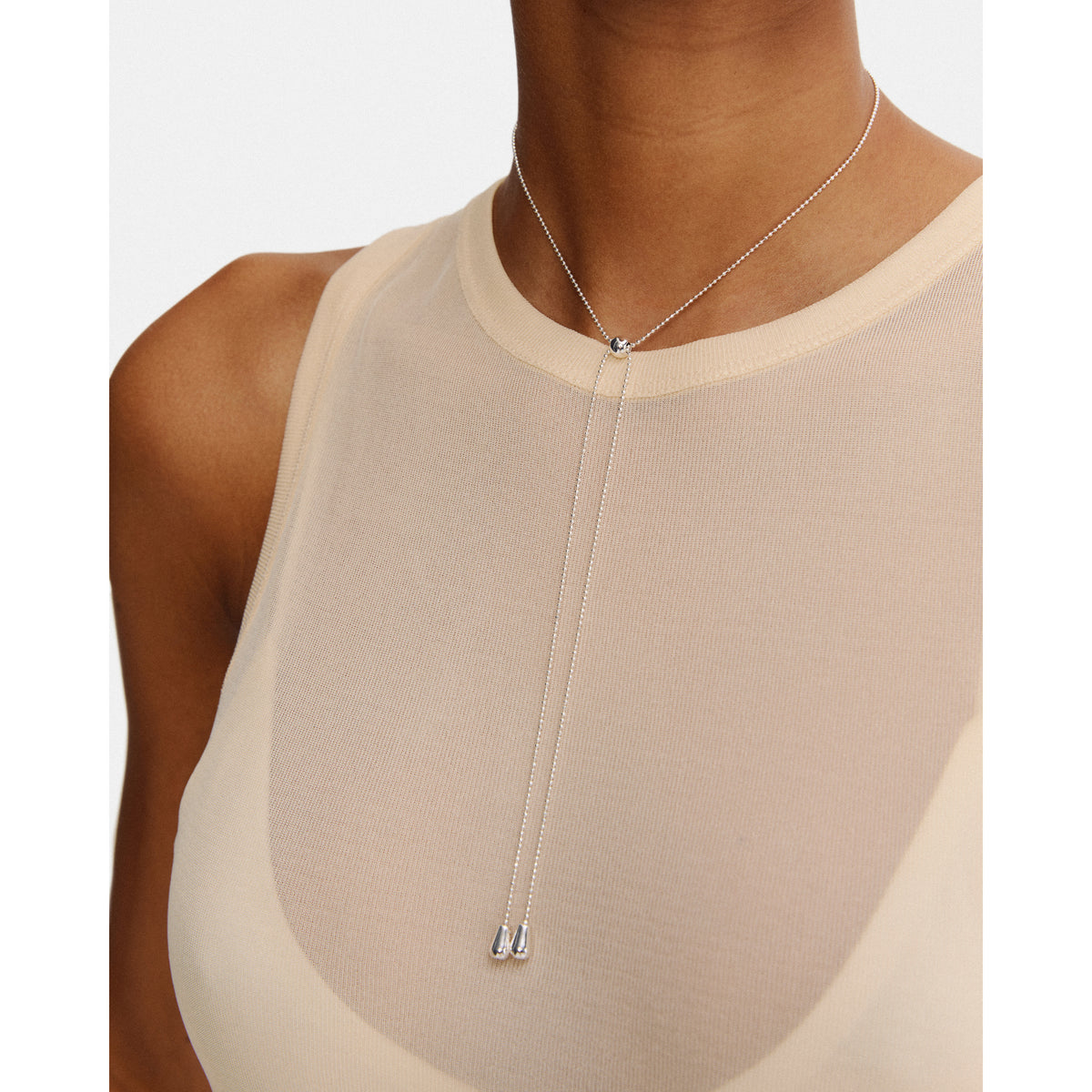 EVA MELOCHE X PILGRIM halsband silverpläterat