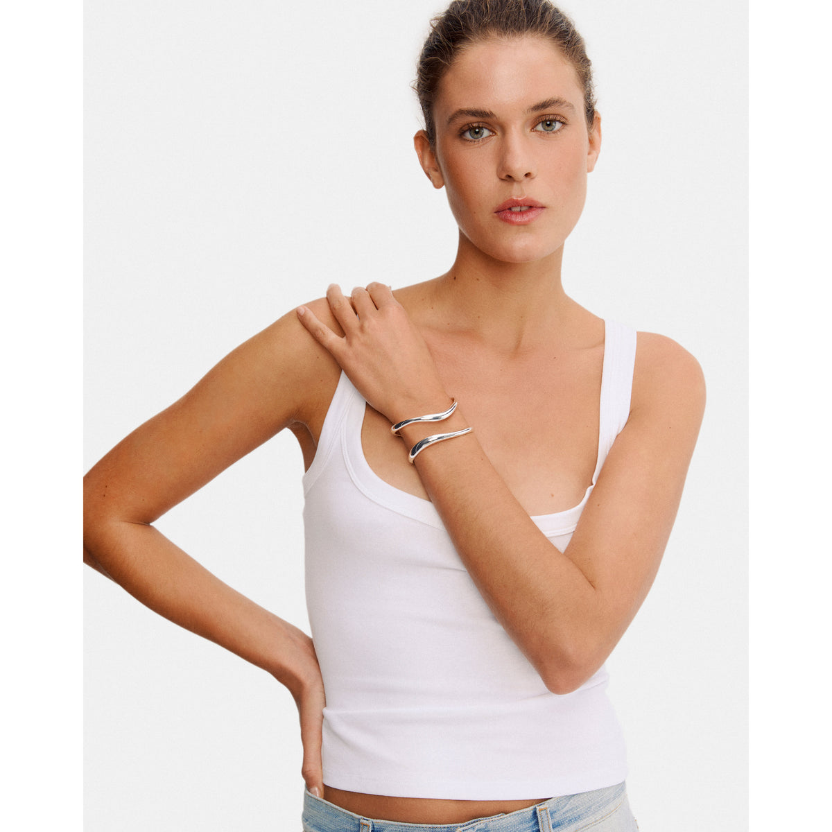 EVA MELOCHE X PILGRIM bracelet silver-plated