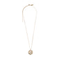 PISCES recycled  Zodiac Sign Coin Necklace, gold-plated