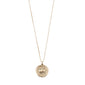 TAURUS recycled Zodiac Sign Coin Necklace, gold-plated