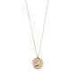 VIRGO recycled Zodiac Sign Coin Necklace, gold-plated