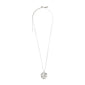 GEMINI Zodiac Sign Coin Necklace, silver-plated, featuring a double-sided pendant with zodiac and constellation motifs, adjustable 40 cm chain with 9 cm extension.