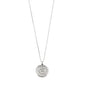 GEMINI recycled Zodiac Sign Coin Necklace, silver-plated