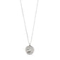 VIRGO recycled Zodiac Sign Coin Necklace, silver-plated