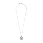 SCORPIO Zodiac Sign Coin Necklace, silver-plated, featuring a double-sided pendant with zodiac and constellation motifs, on an adjustable 40 cm chain. Perfect for astrology enthusiasts.
