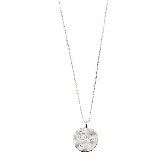 SAGITTARIUS recycl. Zodiac Sign Coin Necklace, silver-plated