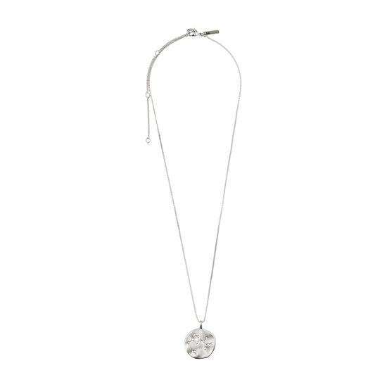 SAGITTARIUS recycl. Zodiac Sign Coin Necklace, silver-plated