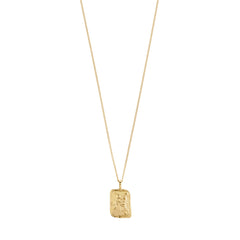 AQUARIUS Zodiac Sign necklace, gold-plated