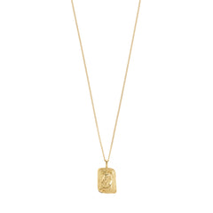 PISCES Zodiac Sign necklace, gold-plated