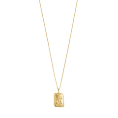 GEMINI Zodiac Sign halskjede, gullbelagt