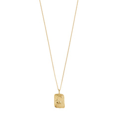 LEO Zodiac Sign-halsband, guldpläterat