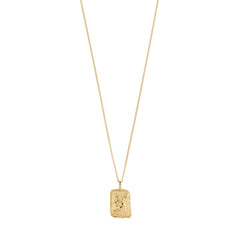 VIRGO Zodiac Sign halskjede, gullbelagt