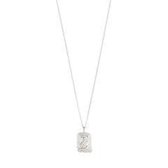 PISCES Zodiac Sign necklace, silver-plated
